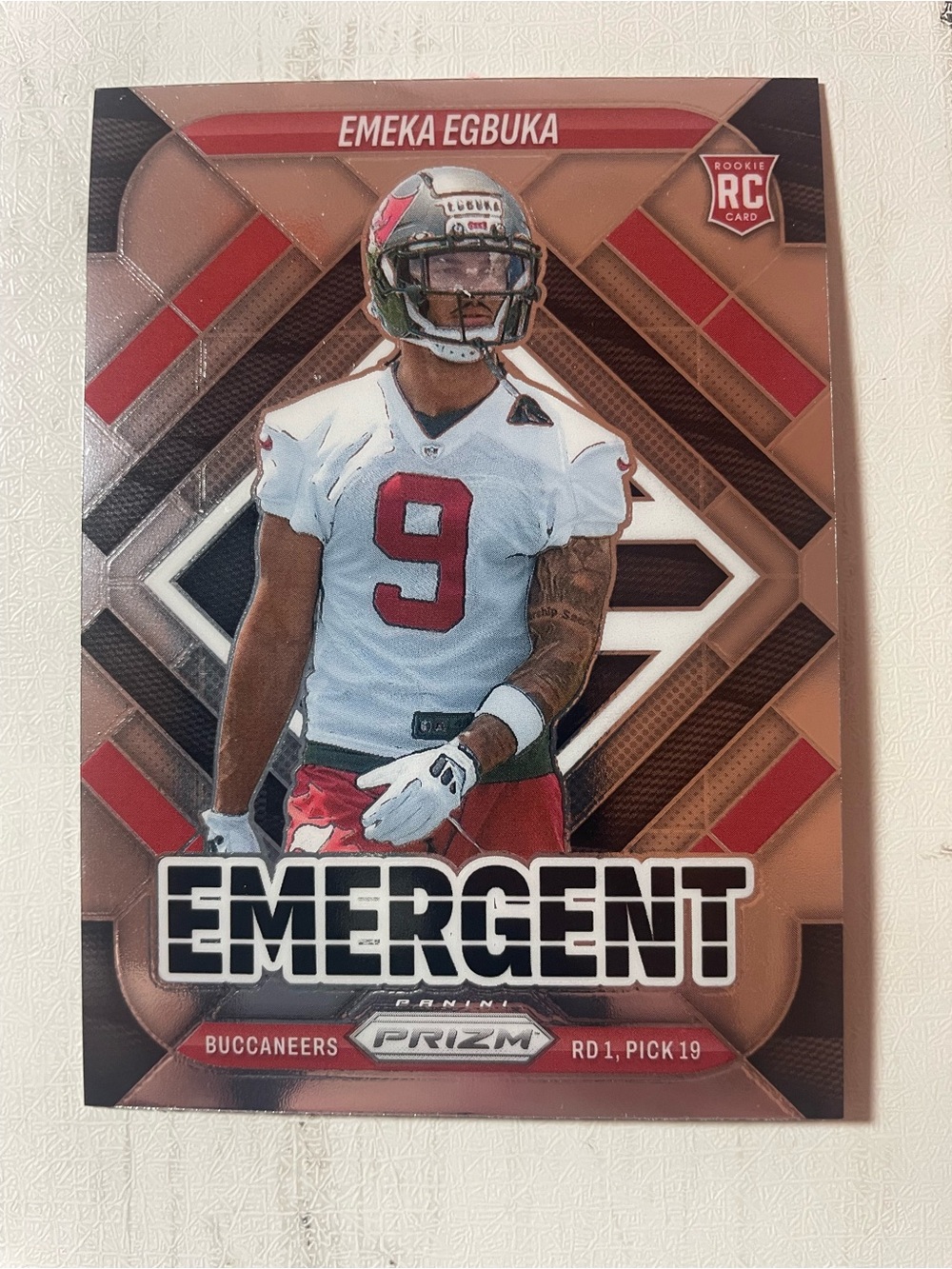 2025 Panini Prizm Emergent #3 Emeka Egbuka Rookie Insert Buccaneers